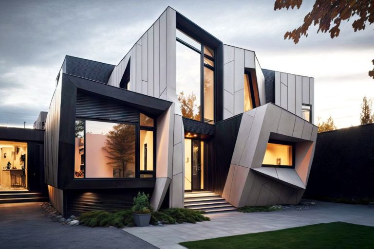 look futuriste angulaire belles maisons